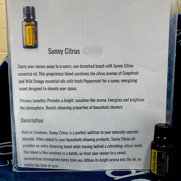 Sunny Citrus essential Oil 15 ml grapefruit, wild orange, fresh peppermint - Picture 1 of 1